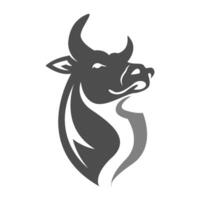 Bull icon logo design vector