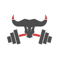 Bull icon logo design vector