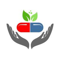 Pharmacy logo icon design vector