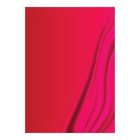 Gradient abstract red wave background design vector