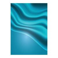 Fabric abstract blue wave background design vector
