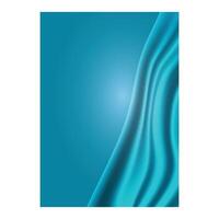 Fabric abstract blue wave background design vector