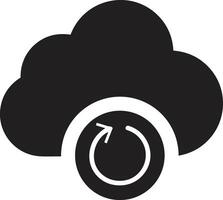 Cloud icon symbol image. Illustration of the hosting storage design vector