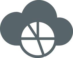 Cloud icon symbol image. Illustration of the hosting storage design vector