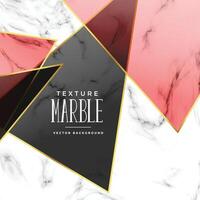 abstract marble texture with geometric shapes vector