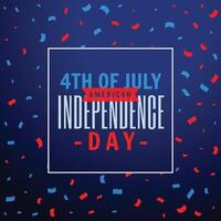 4th of july celebration party background vector