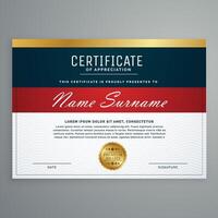 elegant certificate template design vector