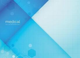 abstract medical background in blue color vector
