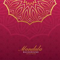 luxury background with mandala art vector