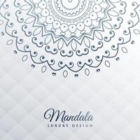gray background with mandala decoration vector