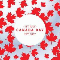 canada day background with leafs vector