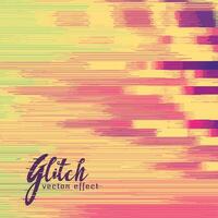 glitch effect in retro colors vector