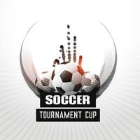 soccer tournament championship abstract background vector