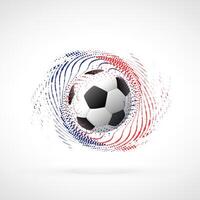 fútbol americano campeonato bandera diseño con partícula remolino vector