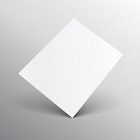 elegant white a4 paper mockup vector