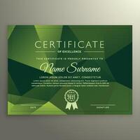 premium multipurpose business certificate template design in modern geometric style vector