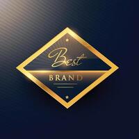 best brand golden label and badge design vector