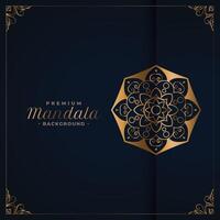 elegant golden premium mandala background vector