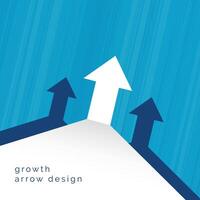 arrow moving upward business concept design vector