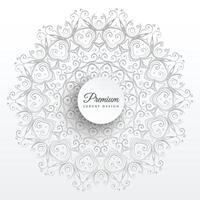 elegante mandala decoración Arte antecedentes vector