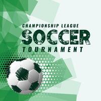 abstract soccer tournament background in grunge style vector