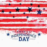 american independence day background with grunge flag vector
