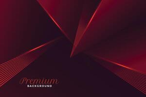 abstract premium geometric red style background design vector