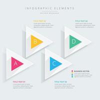resumen moderno pasos opción vistoso infografía diseño bandera vector