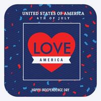 american independence day 4th of july banner vector