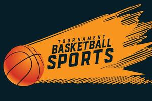 abstract sporty style basketball tournament background design vector