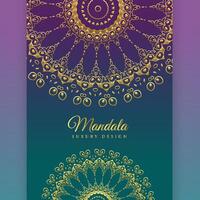 ethnic mandala decoration background design vector