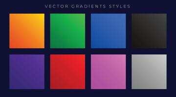 modern bright colorful gradients set vector