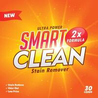 cleaning and washing detergent packaging design template vector