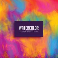 beautiful watercolor background with flowing ink effect vector