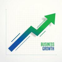 negocio crecimiento pasos gráfico flecha concepto vector