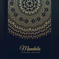 luxury golden mandala art background vector