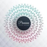 colorful mandala design on gray background vector