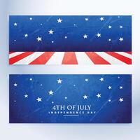 americano independencia día 4to de julio bandera vector