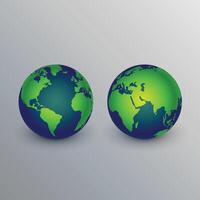 realistic earth icons sign design vector