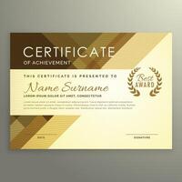 modern certificate design in premium style vector