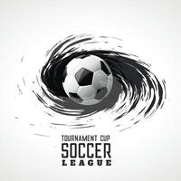 soccer tournament abstract swirl grunge background vector