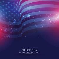 beautiful american flag background vector