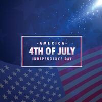 4th of july american independence day background vector