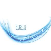 ondulado azul burbujas antecedentes diseño vector