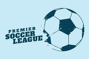 premier soccer or football tournament background design vector