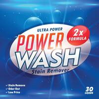 stain remover laundry detergent product designing template vector