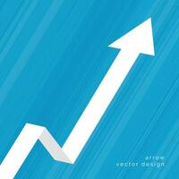 upward moving arrow business background vector