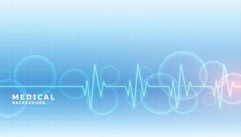 medical and healthcare concept banner in blue color vector