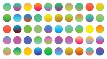 mega set of vibrant colorful gradients vector