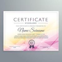 premium multipurpose business certificate template design in modern geometric style vector